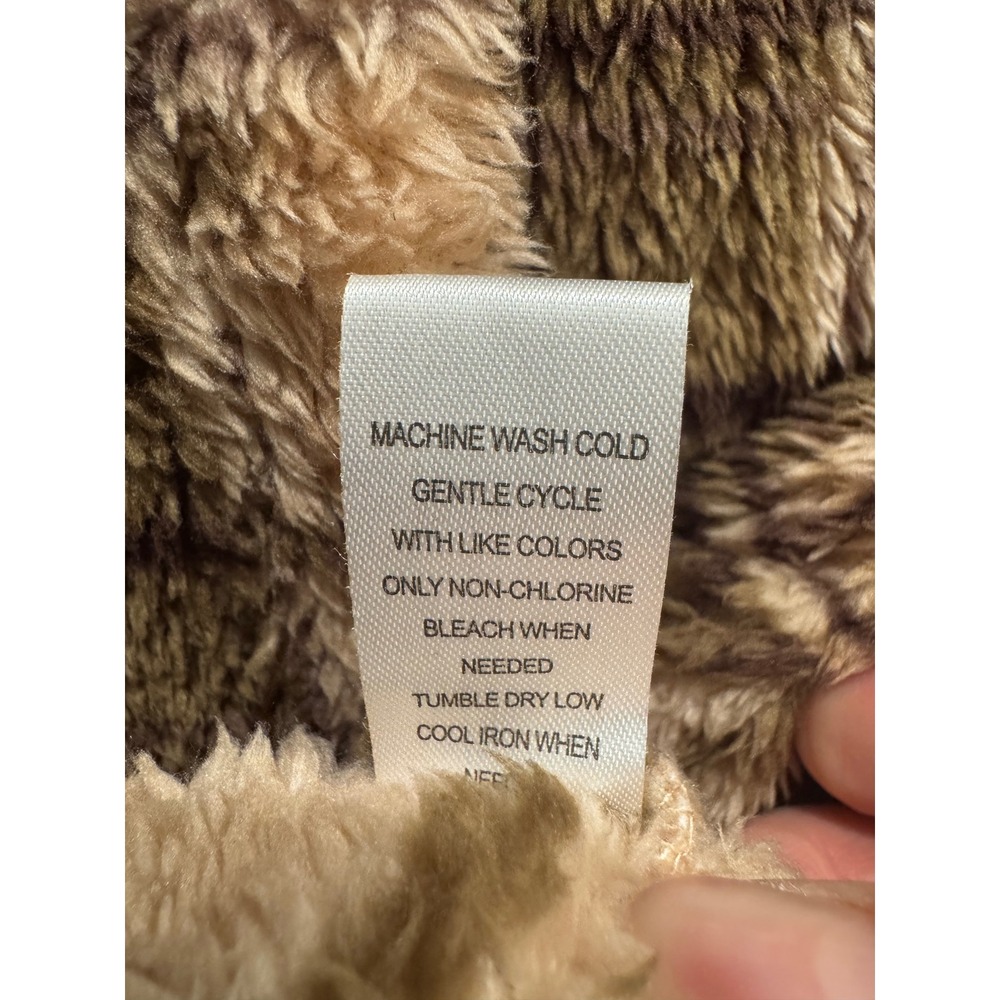 PacSun Homecoming Plaid Button Down Sherpa Shacket Jacket Oversized Size M-L - Picture 10 of 10